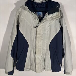 Burton Dryride Snowboard/Ski Jacket Women's Medium Off-White Hooded Winter Coat